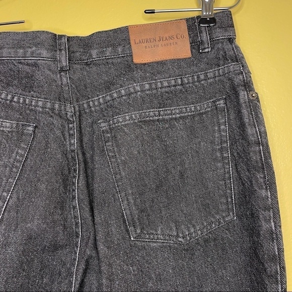 Lauren Ralph Lauren Black Charcoal Gray Straight Leg Jeans - Picture 5 of 7